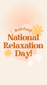 National Relaxation Day Greeting TikTok Video Image Preview