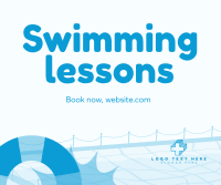 Swimming Lessons Facebook Post Design