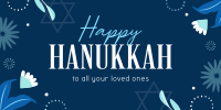 Elegant Hanukkah Night Twitter post Image Preview