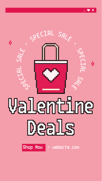 Pixel Shop Valentine Facebook Story Design