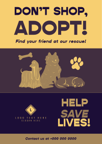 Pet Adoption Collage Poster Image Preview