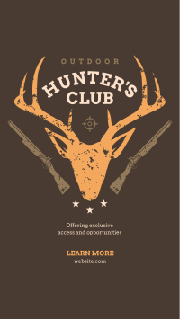 Join The Hunter's Club Instagram story Image Preview