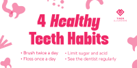 Dental Health Tips for Kids Twitter Post Image Preview