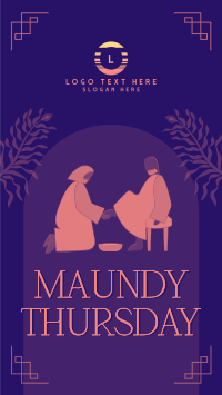 Maundy Thursday Washing of Feet Instagram story Image Preview