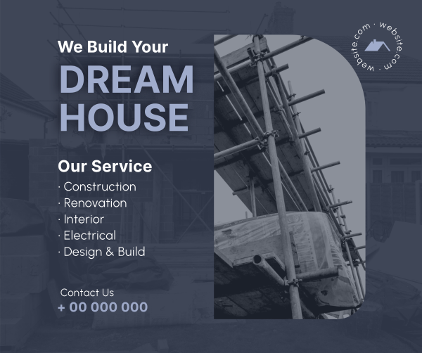 House Construct Facebook Post Design Image Preview