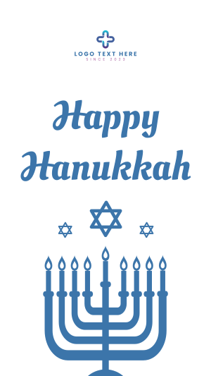 Wishing Happy Hanukkah Facebook story Image Preview