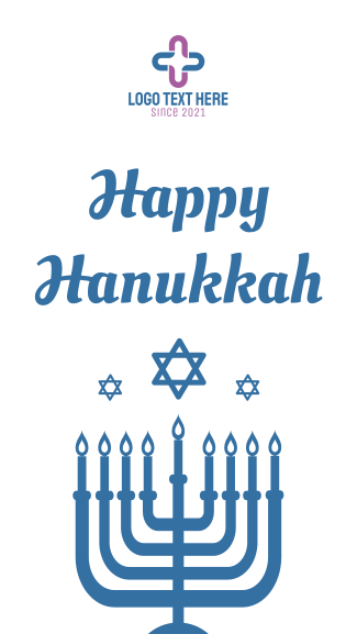 Wishing Happy Hanukkah Facebook story