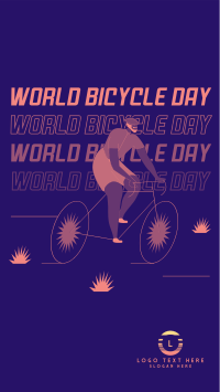 Happy Bicycle Day Facebook Story Design