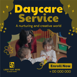 Cloudy Daycare Service Instagram post Image Preview