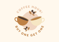 Buy 1 Get 1 Coffee Postcard Image Preview
