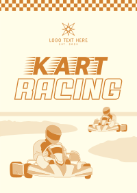 Go Kart Racing Poster Design