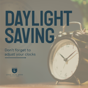 Daylight Saving Reminder Linkedin Post Image Preview