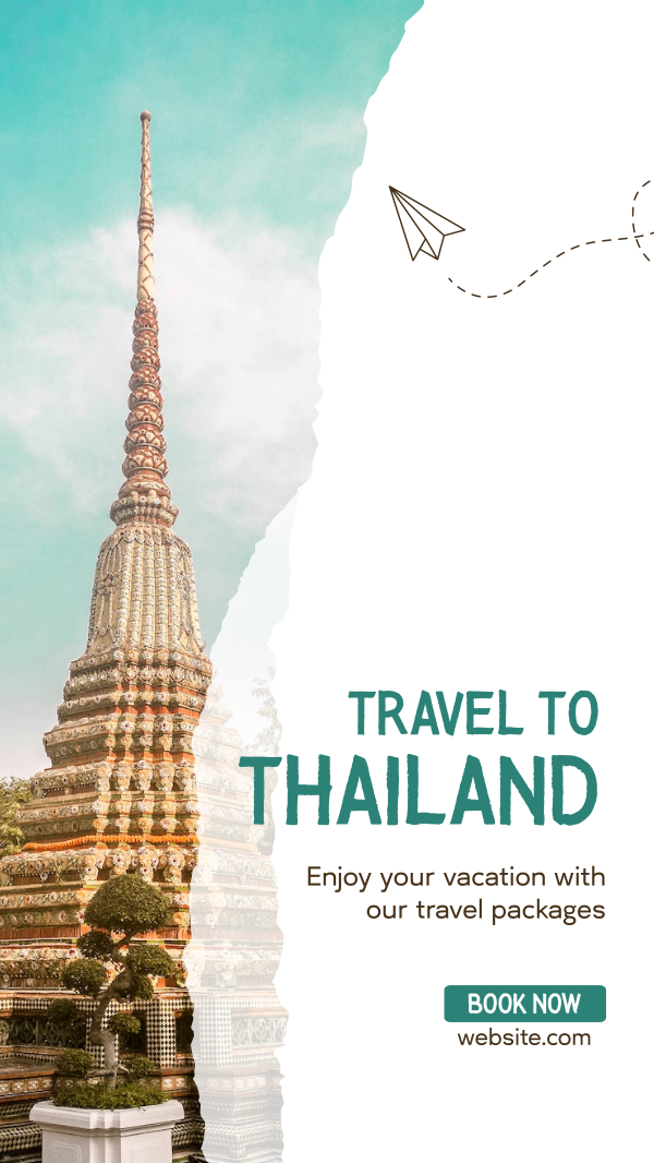 Thailand Travel Instagram Story Design Image Preview