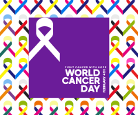 Cancer Day Ribbons Facebook post Image Preview
