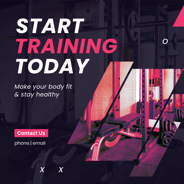 Today's Fitness Instagram Post Design Image Preview