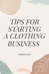 How to start a clothing business Pinterest Pin Design