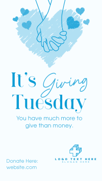 Giving Tuesday Hand Instagram reel Image Preview