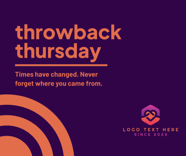 Inspirational Throwback Thursday Facebook Post Design Image Preview