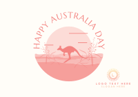 Australia Landscape Postcard Design