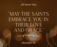May Saints Hold You Facebook Post Design