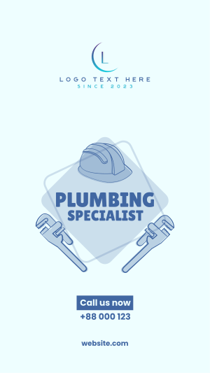 Plumbing Specialist Facebook story Image Preview