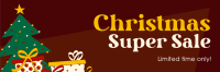 Christmas Super Sale Twitter header (cover) Image Preview