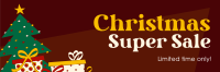 Christmas Super Sale Twitter Header Image Preview