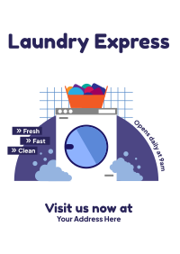 Laundry Express Flyer Image Preview