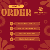 Funky Flowery Order Guide Instagram Post Preview