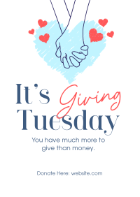 Giving Tuesday Hand Flyer Image Preview