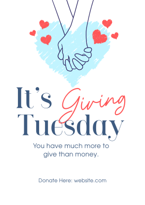 Giving Tuesday Hand Flyer Image Preview