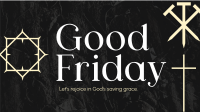 Minimalist Good Friday Greeting  Facebook event cover Image Preview