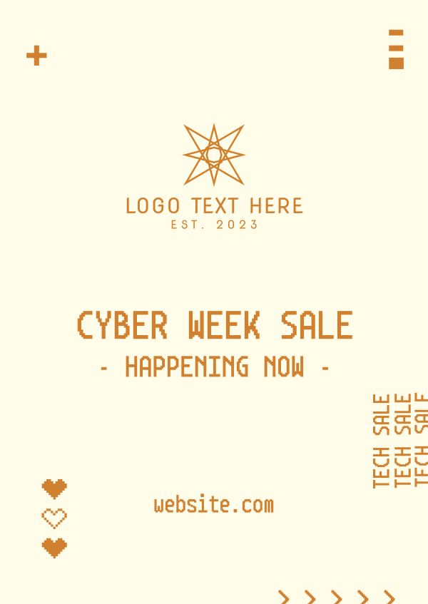 Cyber Week Sale Poster Design Image Preview