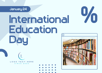 International Education Day Postcard Image Preview