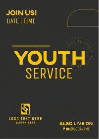 Youth Service Flyer Image Preview