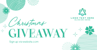 Abstract Christmas Giveaway Facebook Ad Design