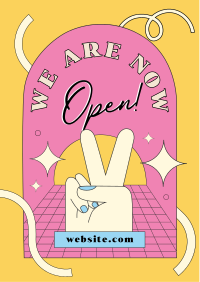 We Are Now Open Flyer Design