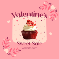 Valentines Cupcake Sale Instagram Post Design