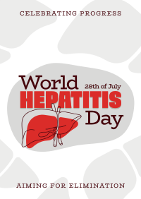 Line Art Hepatitis Day Poster Image Preview