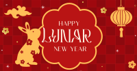 Lunar New Year Rabbit Facebook Ad Design