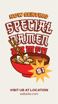 Special Ramen Serving TikTok Video Image Preview