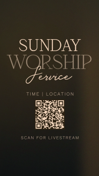Radiant Sunday Church Service YouTube Short Design