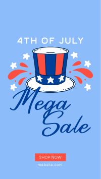 Festive Sale for 4th of July Facebook Story Design