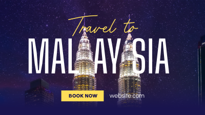 Travel to Malaysia Facebook event cover Image Preview