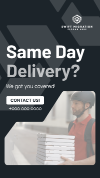 Professional Delivery Service YouTube Short Image Preview