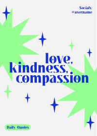 Love Kindness Compassion Flyer Image Preview