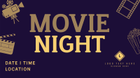 Cinema Movie Night Animation Image Preview