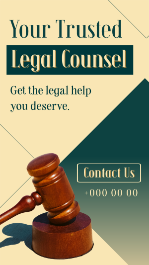 Trusted Legal Counsel Instagram story Image Preview