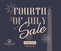 4th of July Text Sale Facebook post Image Preview