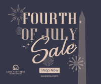 4th of July Text Sale Facebook Post Image Preview